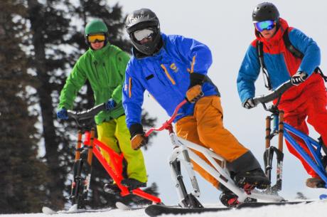 Ski Biking in Winter Park, Colorado