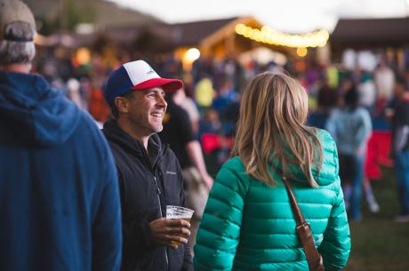 Winter Park Locals enjoying a live music at Hideaway Park.