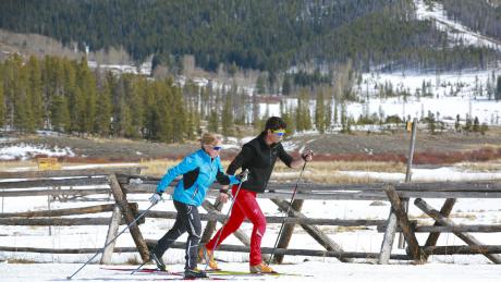 XC-Skiing at Devil's Thumb Ranch near Winter Park, Colorado