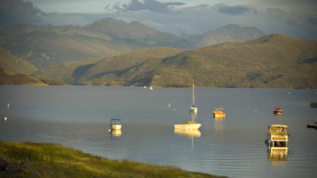 Boating on Colorado's Largest Natural Lake near Winter Park, Colorado