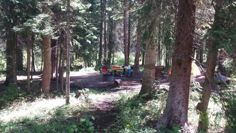 Family Campsite at Idelwild Campground in Winter Park, Colorado