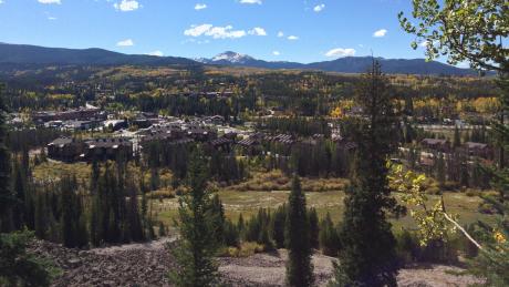 View from Yankee Doodle Trail in Idlewild Trail System in Winter Park, Colorado
