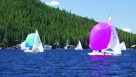 Boating on Lake Granby Near Winter Park, Colorado