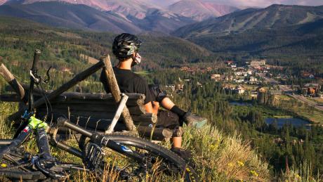 Summer Mountain biking in Winter Park, Colorado 