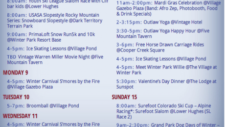 Winter Carnival Winter Park Colorado